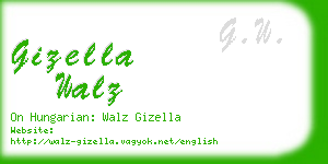 gizella walz business card